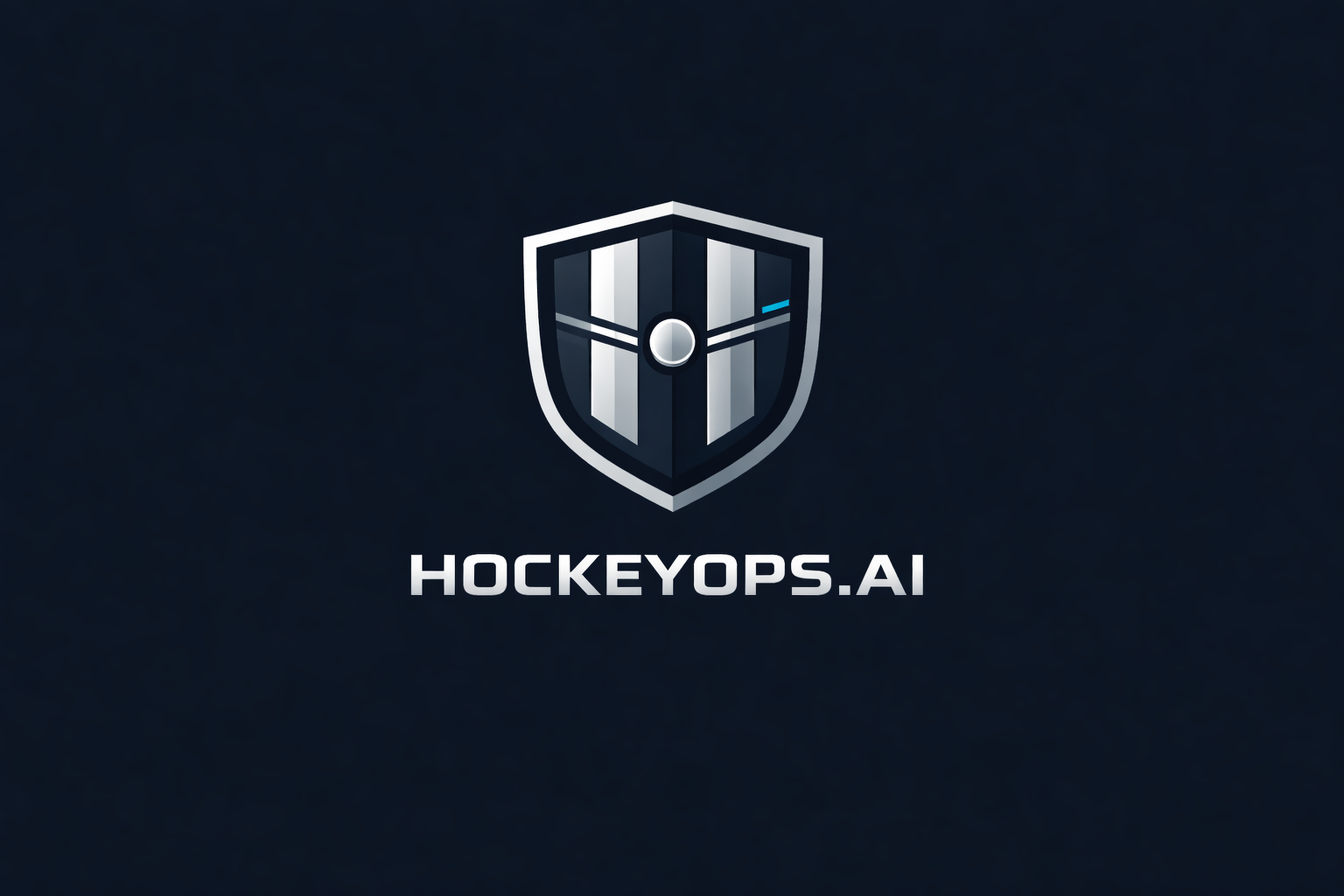 HockeyOps.ai primary shield logo